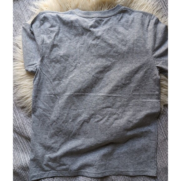 (2) Gray ADIDAS Boy's size 10/12 CLIMATE SHIRT Logo Shirts Short Sleeve Casual - Picture 9 of 11